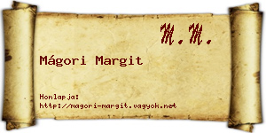 Mágori Margit névjegykártya